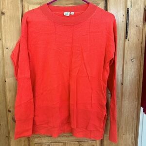 Gap Crew Neck Sweater Great Orange Color Size Small